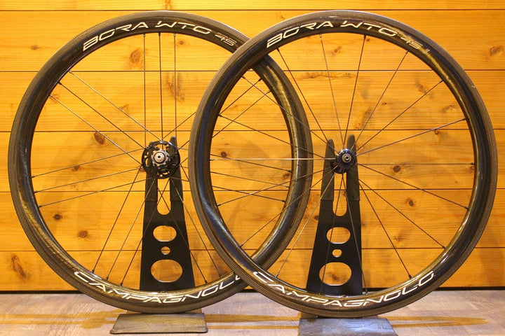 美品！ カンパニョーロ Campagnolo ボーラ BORA WTO 45 カーボン チューブレス ホイールセット カンパ 11S ワイド 19C【名古屋店】