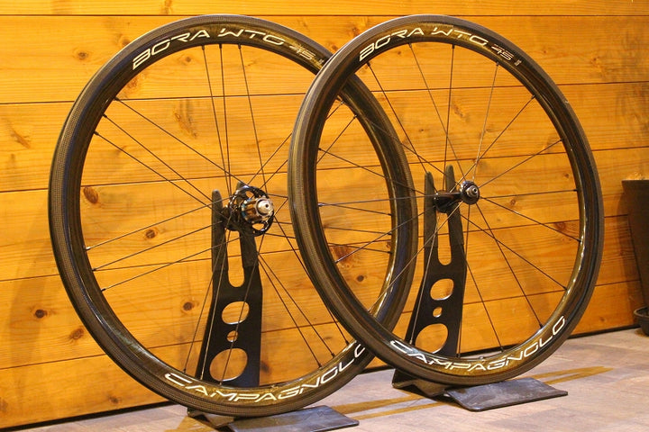 美品！ カンパニョーロ Campagnolo ボーラ BORA WTO 45 カーボン チューブレス ホイールセット カンパ 11S ワイド 19C【名古屋店】