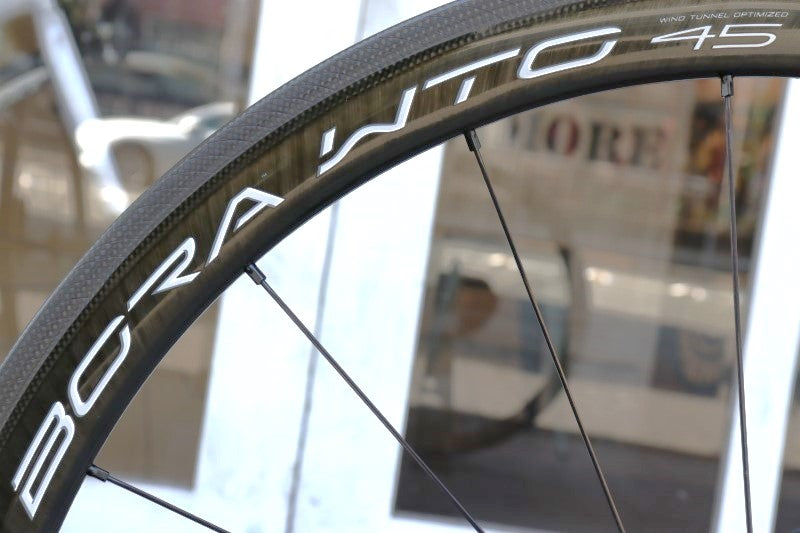 カンパニョーロ Campagnolo ボーラ BORA WTO 45 カーボン チューブレス ホイールセット シマノ12/11S ワイドリム 19C 【横浜店】