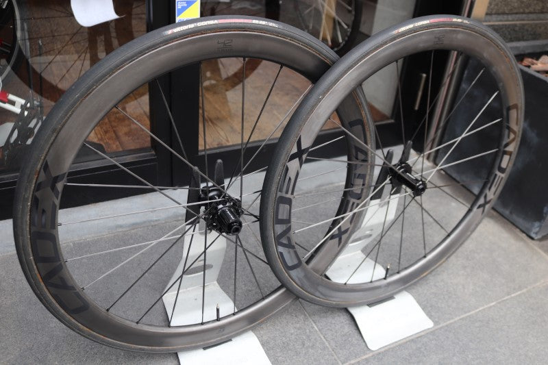 カデックス CADEX チューブラー ディスク 42 TUBULAR DISC カーボン ホイールセット シマノ12/11S ワイドリム 23mm 【東京南麻布店】