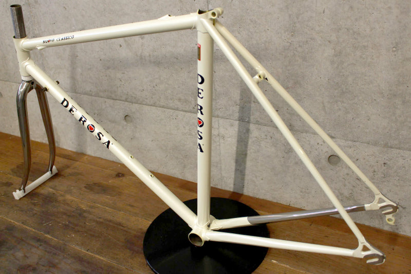 デローザ DE ROSA ヌーヴォクラシコ NUOVO CLASSICO 90`s スチール ロードバイク フレームセット フォーク非純正 【福岡店】