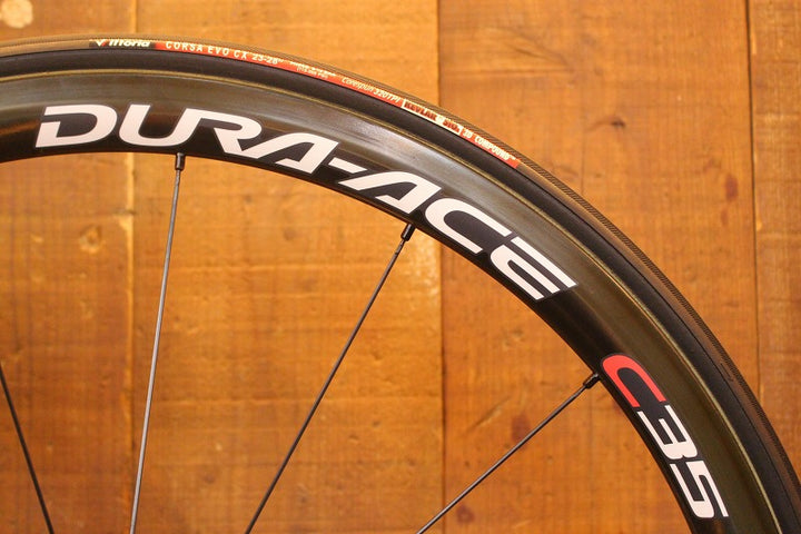 シマノ SHIMANO デュラエース DURA-ACE WH-7900 C35 TU カーボン チューブラー ホイールセット シマノ10S 【芦屋店】