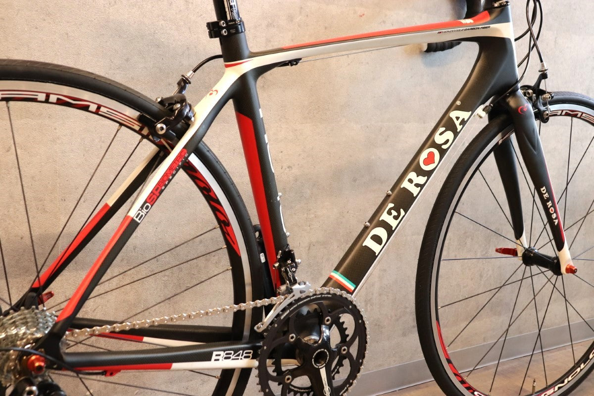 デローザ DE ROSA R848 2012 45サイズ カンパニョーロ ヴェローチェ 10S カーボン ロードバイク 【さいたま浦和店】